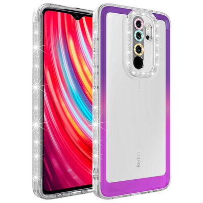 Xiaomi Redmi Note 8 Pro Case Silvery and Color Transition Design Lens Protected Zore Park Cover - 1