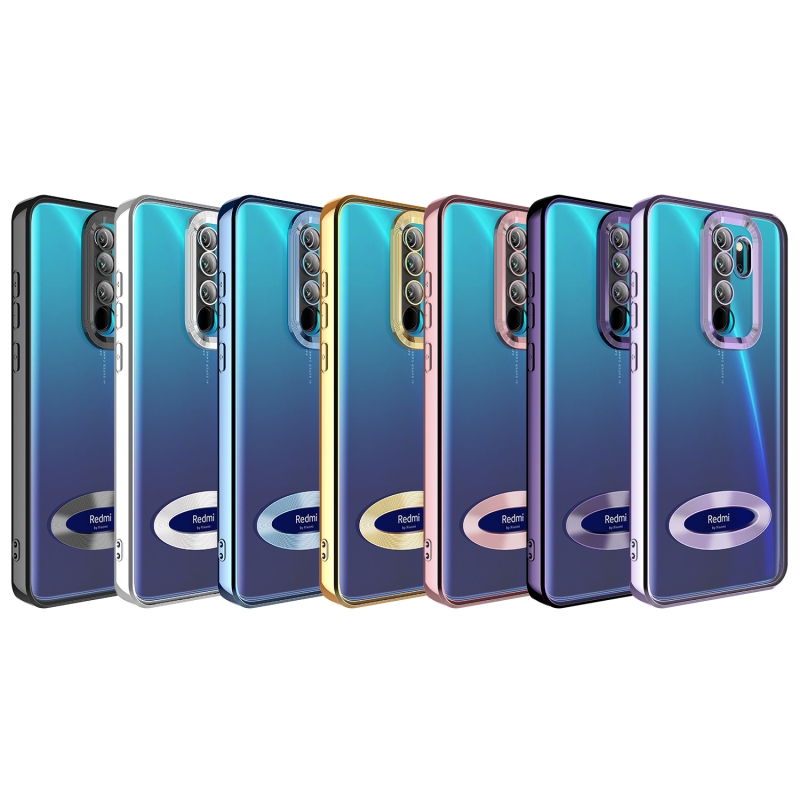 Xiaomi Redmi Note 8 Pro Kılıf Kamera Korumalı Logo Gösteren Zore Omega Kapak - 2