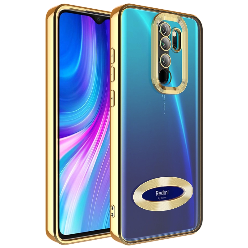 Xiaomi Redmi Note 8 Pro Kılıf Kamera Korumalı Logo Gösteren Zore Omega Kapak - 4