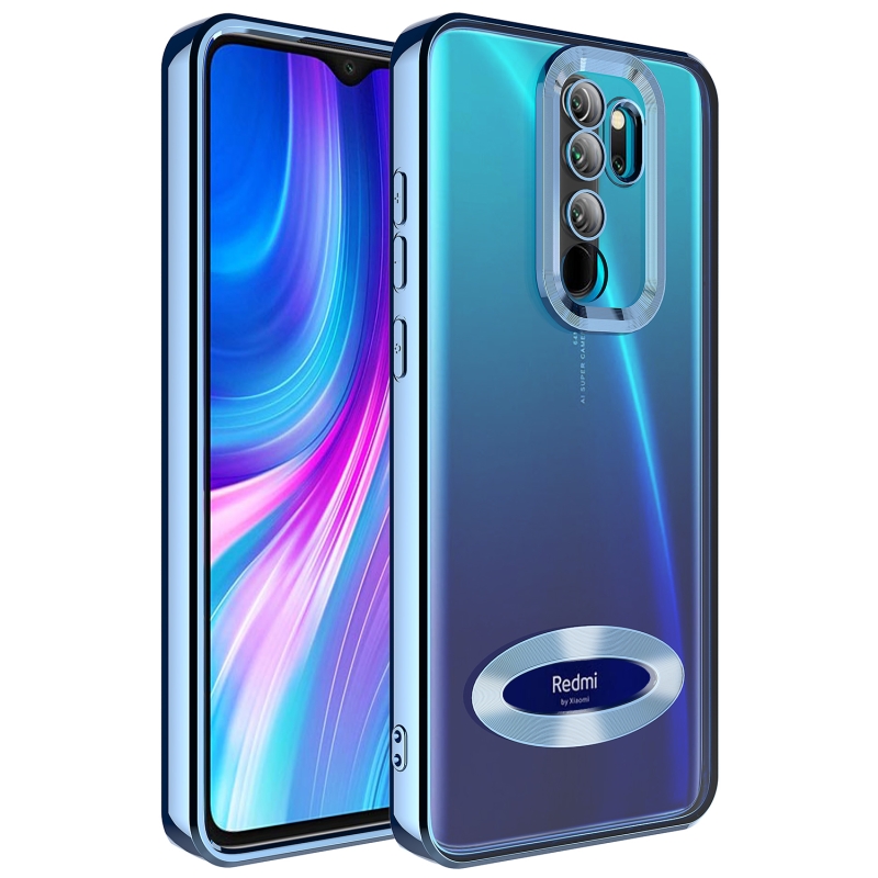 Xiaomi Redmi Note 8 Pro Kılıf Kamera Korumalı Logo Gösteren Zore Omega Kapak - 9