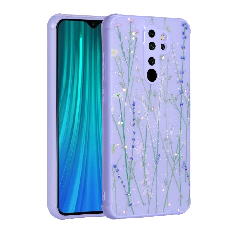 Xiaomi Redmi Note 8 Pro Kılıf Simli Desenli Kamera Korumalı Parlak Zore Popy Kapak - 3