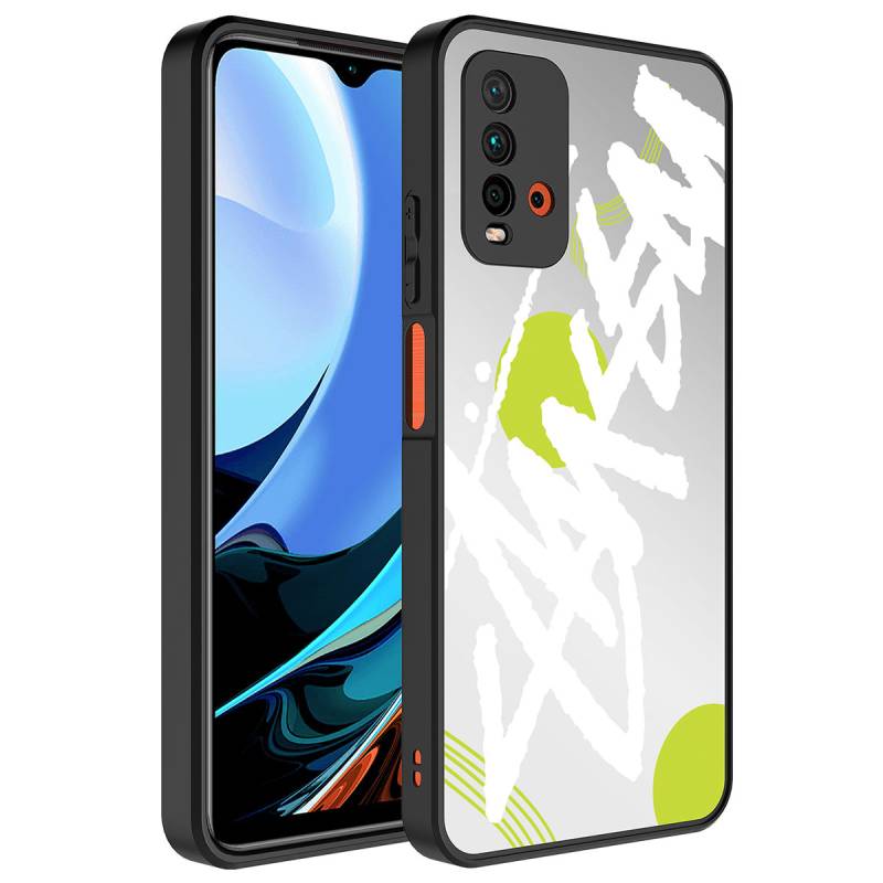 Xiaomi Redmi Note 9 4G Case Mirror Patterned Camera Protected Glossy Zore Mirror Cover - 5