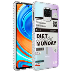 Xiaomi Redmi Note 9 Pro Case Airbag Edge Colorful Patterned Silicone Zore Elegans Cover - 7