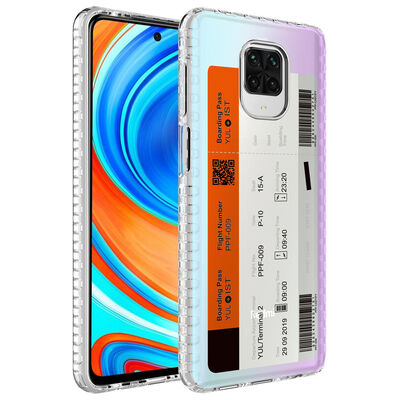 Xiaomi Redmi Note 9 Pro Case Airbag Edge Colorful Patterned Silicone Zore Elegans Cover - 8