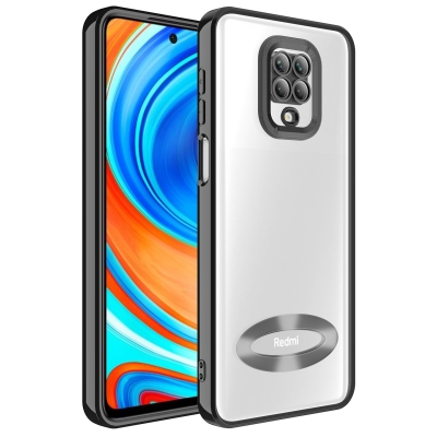 Xiaomi Redmi Note 9 Pro Case Camera Protected Zore Omega Cover with Showing Logo - 3