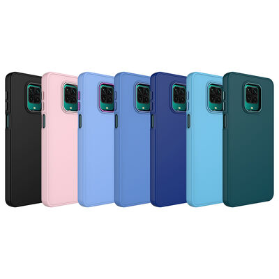 Xiaomi Redmi Note 9 Pro Case Metal Frame and Button Design Silicone Zore Luna Cover - 2