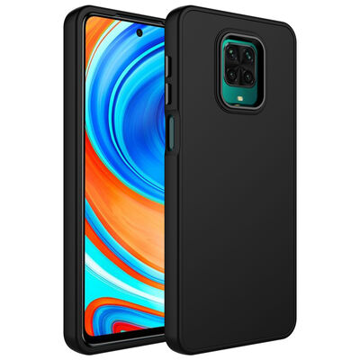 Xiaomi Redmi Note 9 Pro Case Metal Frame and Button Design Silicone Zore Luna Cover - 4