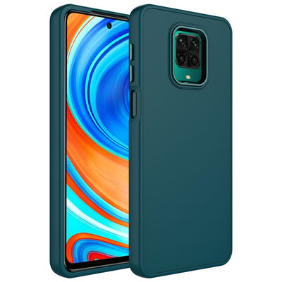 Xiaomi Redmi Note 9 Pro Case Metal Frame and Button Design Silicone Zore Luna Cover - 9