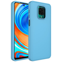 Xiaomi Redmi Note 9 Pro Case Metal Frame and Button Design Silicone Zore Luna Cover - 8