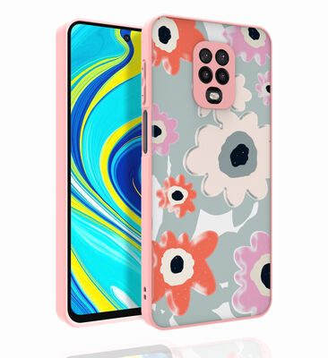 Xiaomi Redmi Note 9 Pro Case Patterned Camera Protection Glossy Zore Nora Cover - 7