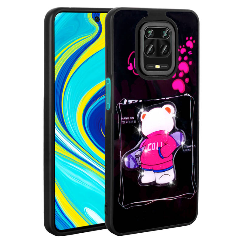 Xiaomi Redmi Note 9 Pro Case Shining Embossed Zore Amas Silicone Cover with Iconic Figure - 8
