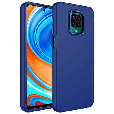 Xiaomi Redmi Note 9 Pro Kılıf Metal Çerçeve ve Buton Tasarımlı Silikon Zore Luna Kapak - 7