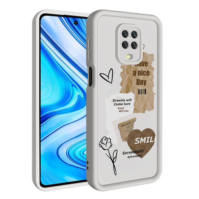 Xiaomi Redmi Note 9S Case Camera Protected Printed Back Surface Zore Klas Cover - 4