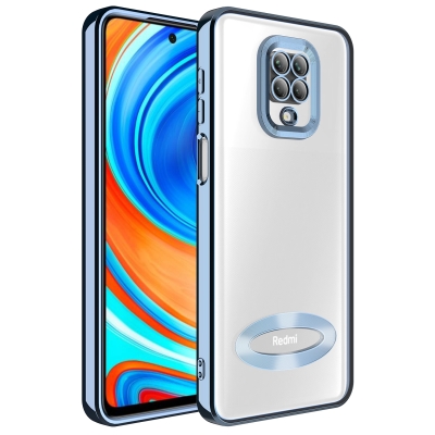 Xiaomi Redmi Note 9S Case Camera Protected Zore Omega Cover with Showing Logo - 5