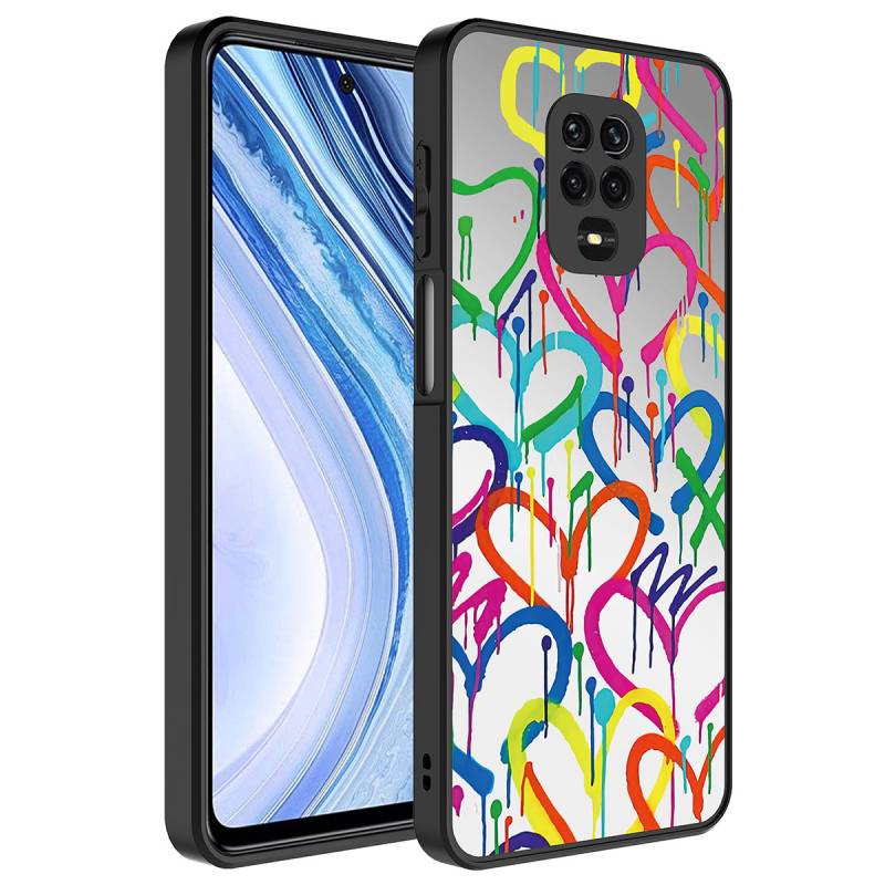 Xiaomi Redmi Note 9S Case Mirror Patterned Camera Protection Glossy Zore Mirror Cover - 4