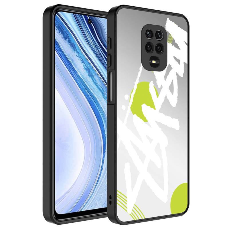 Xiaomi Redmi Note 9S Case Mirror Patterned Camera Protection Glossy Zore Mirror Cover - 5