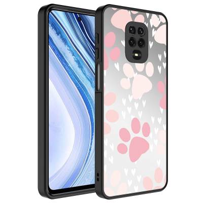 Xiaomi Redmi Note 9S Case Mirror Patterned Camera Protection Glossy Zore Mirror Cover - 8
