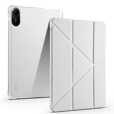 Xiaomi Redmi Pad 2 Kılıf Zore Tri Folding Kalem Bölmeli Standlı Kılıf - 4