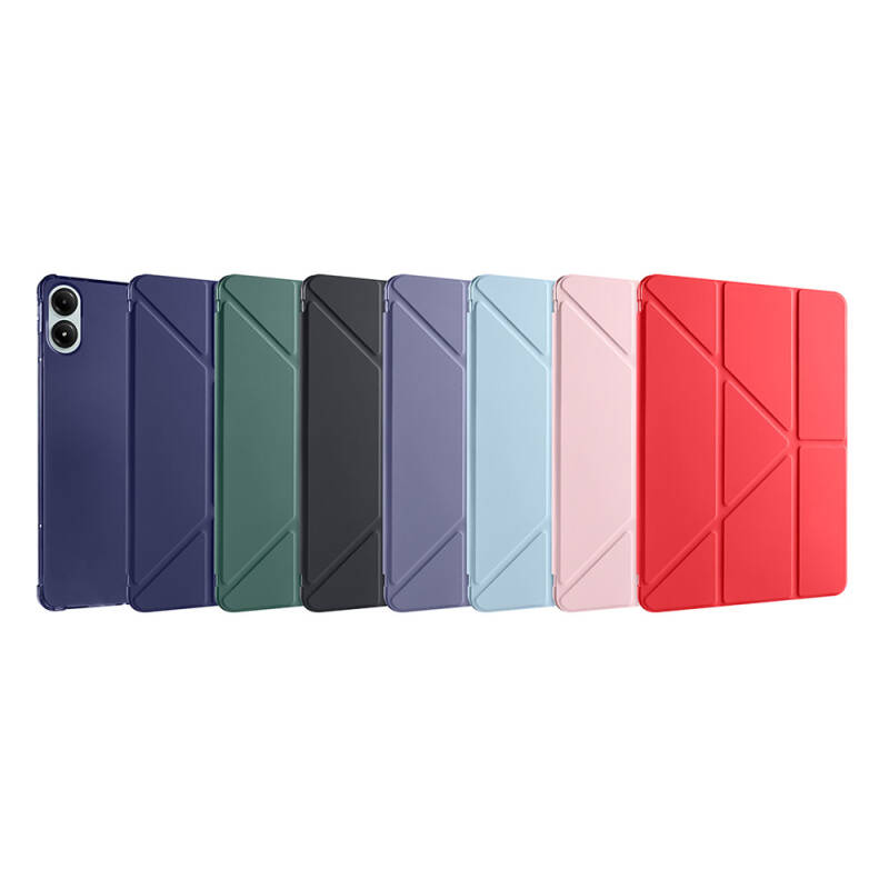 Xiaomi Redmi Pad Pro Case Pen Compartment Zore Tri Folding Stand Case - 15