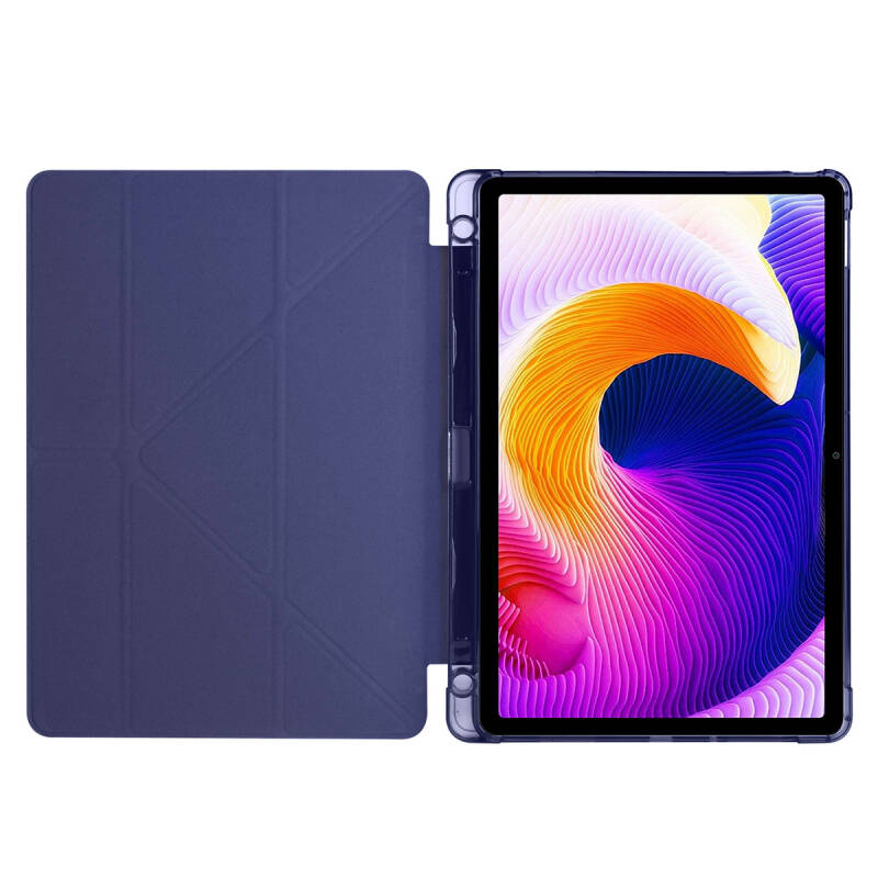 Xiaomi Redmi Pad SE Case Zore Tri Folding Stand Case with Pen Compartment - 22