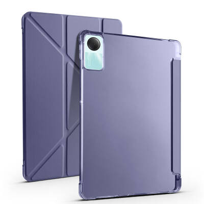 Xiaomi Redmi Pad SE Case Zore Tri Folding Stand Case with Pen Compartment - 15