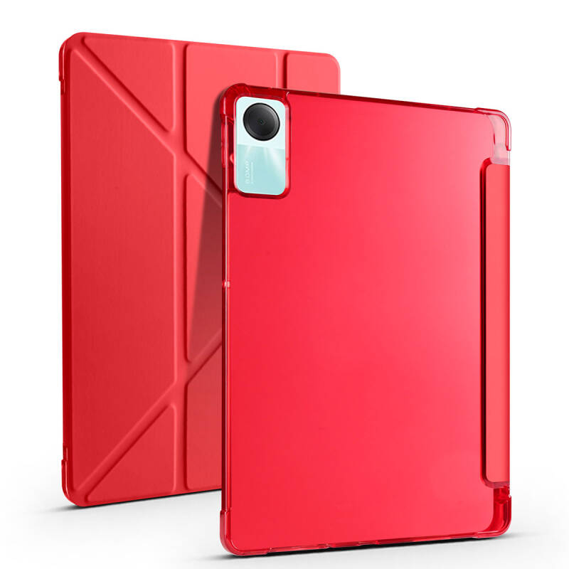 Xiaomi Redmi Pad SE Case Zore Tri Folding Stand Case with Pen Compartment - 14