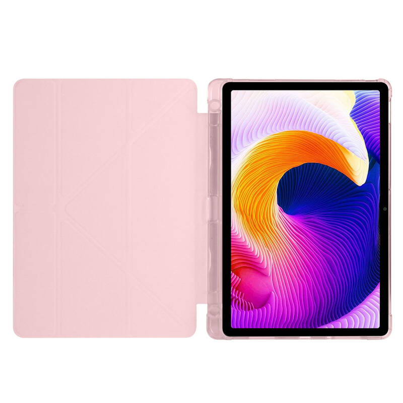 Xiaomi Redmi Pad SE Kılıf Zore Tri Folding Kalem Bölmeli Standlı Kılıf - 18