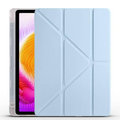 Xiaomi Redmi Pad SE Kılıf Zore Tri Folding Kalem Bölmeli Standlı Kılıf - 7