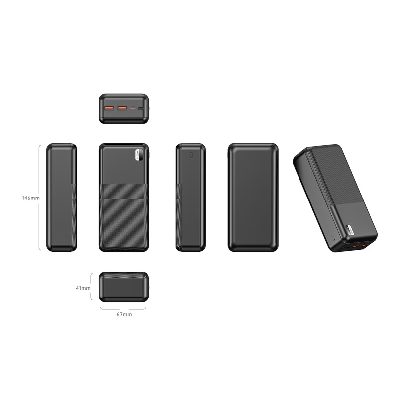 Xipin PX723 Hızlı Şarj Özellikli LED Işık Göstergeli Dual USB Taşınabilir Powerbank 30000mAh - 2