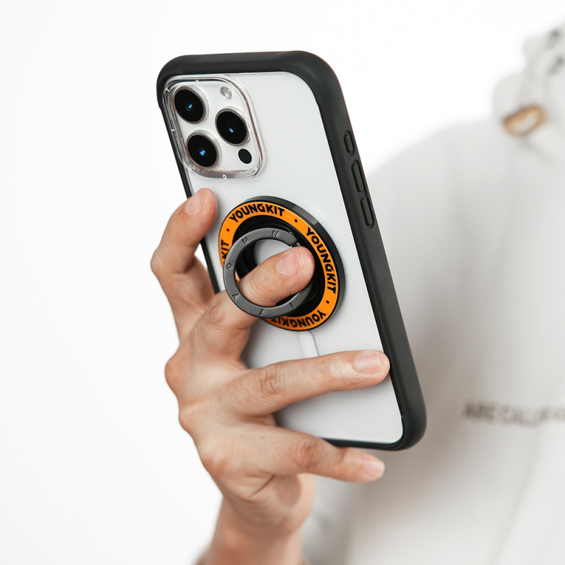 Youngkit Magnetik 360 Derece Dönebilen Double Ring Serisi Parmak Ring Stand - 11