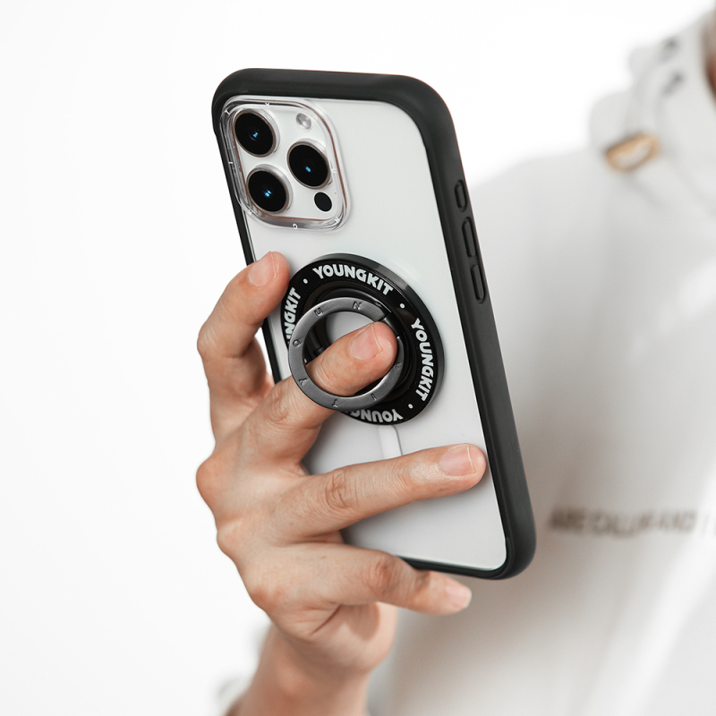 Youngkit Magnetik 360 Derece Dönebilen Double Ring Serisi Parmak Ring Stand - 12