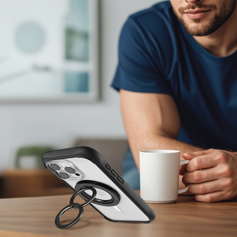 Youngkit Magnetik 360 Derece Dönebilen Double Ring Serisi Parmak Ring Stand - 14
