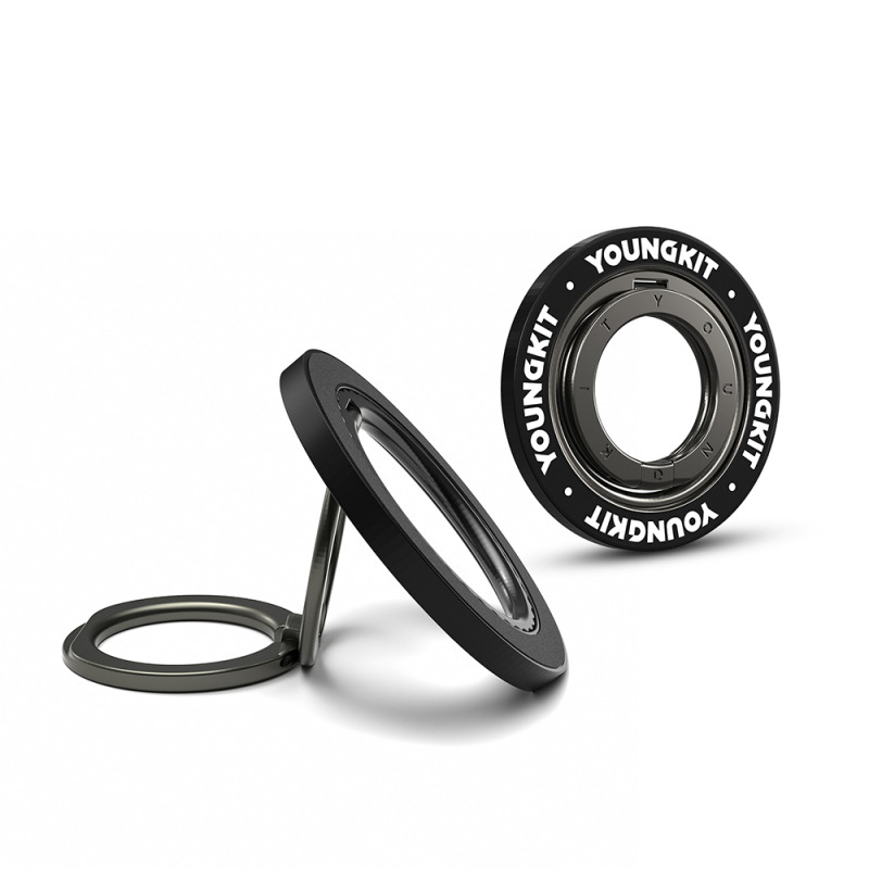 Youngkit Magnetik 360 Derece Dönebilen Double Ring Serisi Parmak Ring Stand - 8