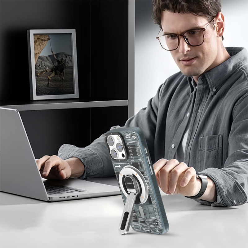 Youngkit Technology Serisi Telefon ve Tabletler için Magnetik Ring Stand - 25