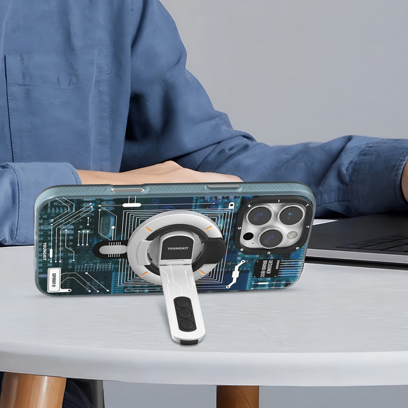 Youngkit Technology Serisi Telefon ve Tabletler için Magnetik Ring Stand - 30