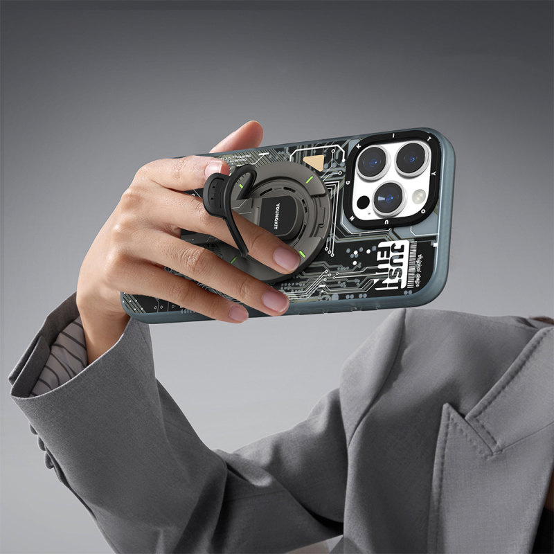 Youngkit Technology Serisi Telefon ve Tabletler için Magnetik Ring Stand - 31