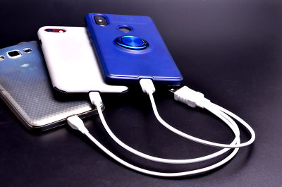 Zore 3 İN 1 USB Short Lightning+Micro+Type-c Cable - 4