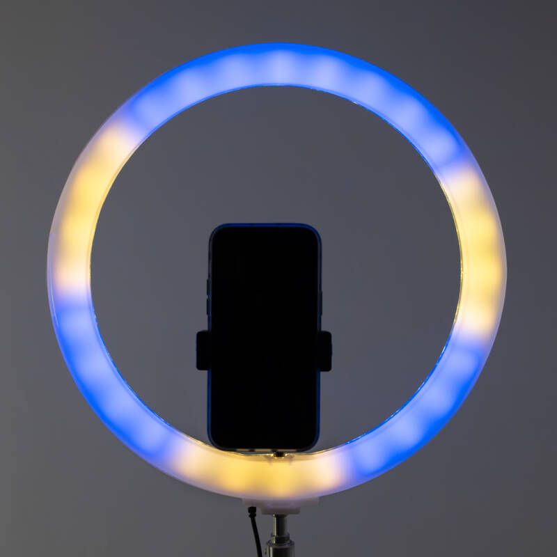 Zore 3D-36 36cm Live Broadcast Ambiance RGB Led Ring Light - 5