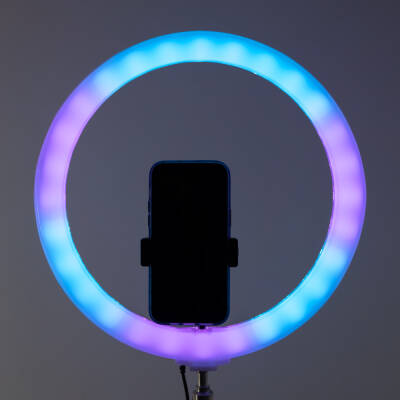 Zore 3D-36 36cm Live Broadcast Ambiance RGB Led Ring Light - 7