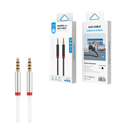 Zore AU-707 Braided Design Aux Audio Cable 3.5mm 1m - 4