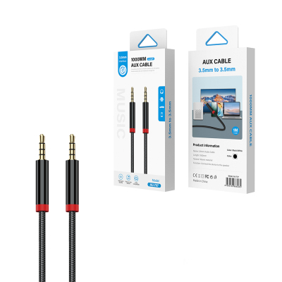 Zore AU-707 Braided Design Aux Audio Cable 3.5mm 1m - 7