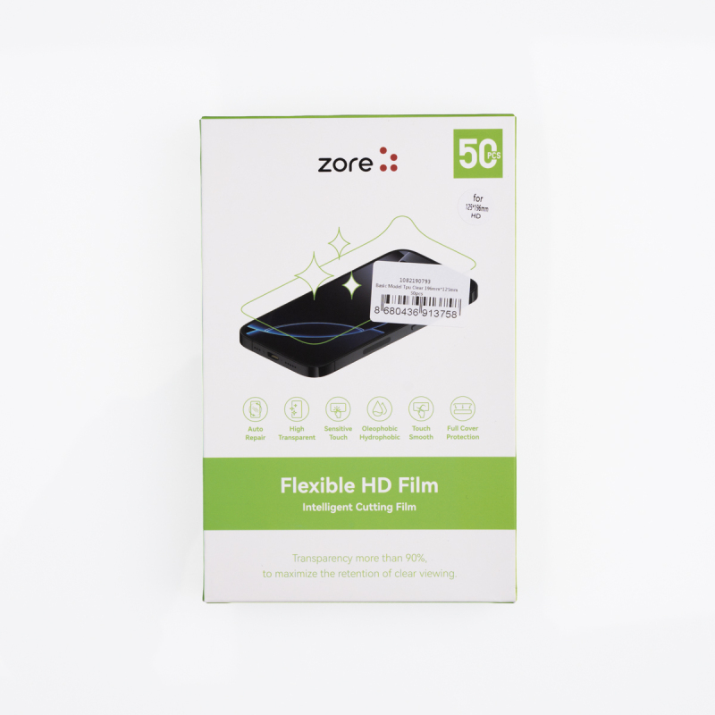 Zore Basic Model TPU Clear Screen Protector 196mm x 125mm 50 Pieces - 1