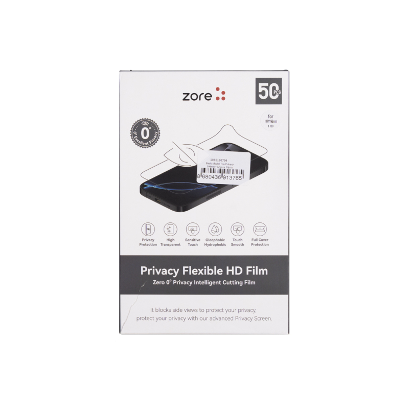 Zore Basic Model TPU Privacy Hayalet Ekran Koruyucu 196mm x 125mm 50 Adet - 2
