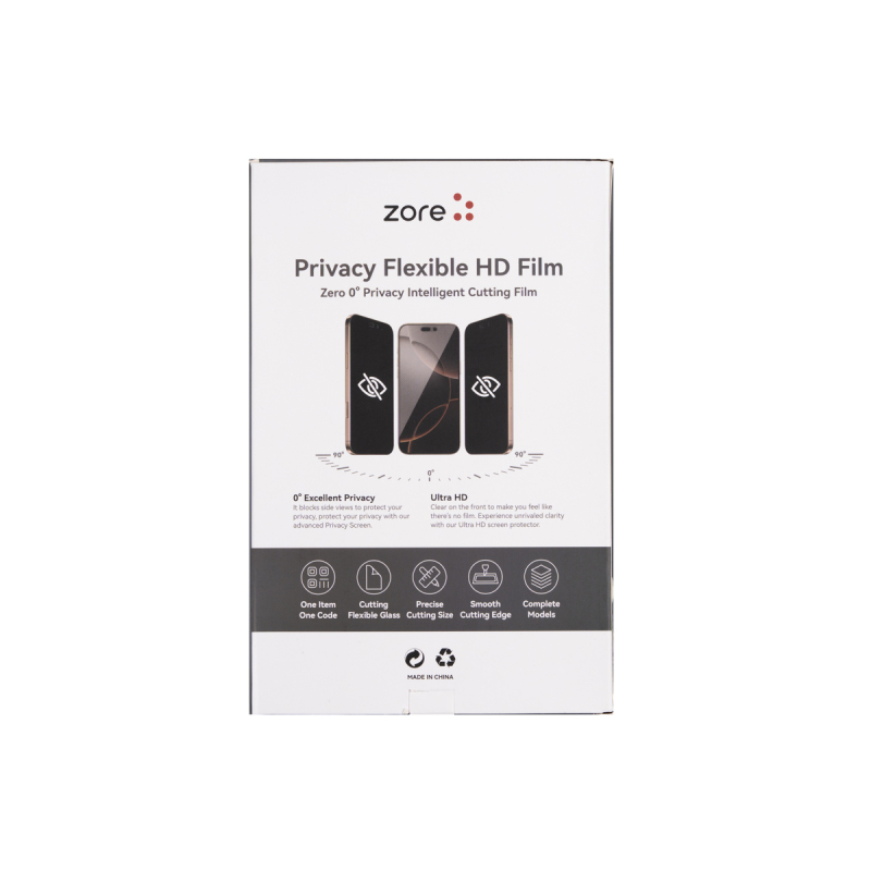 Zore Basic Model TPU Privacy Hayalet Ekran Koruyucu 196mm x 125mm 50 Adet - 3