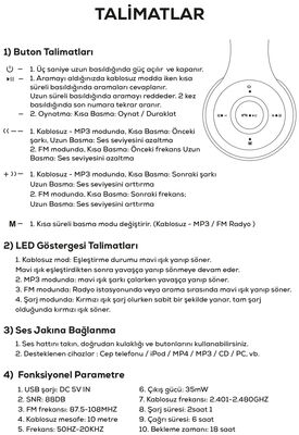 Zore BTK-ZR56 Bluetooth Headphone - 6