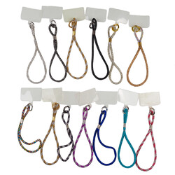 Zore Cep Telefonu Full Taşlı Halat İp 40 cm - 1