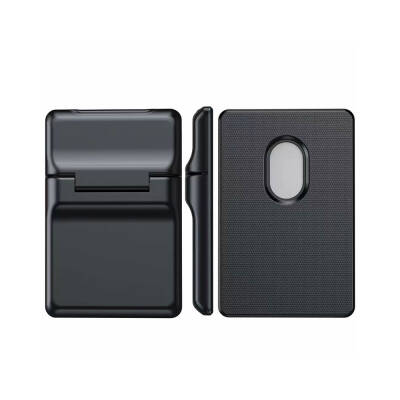Zore CRD-05 Simple Design 2 Chamber PU Magnetic Stand Card Holder - 1