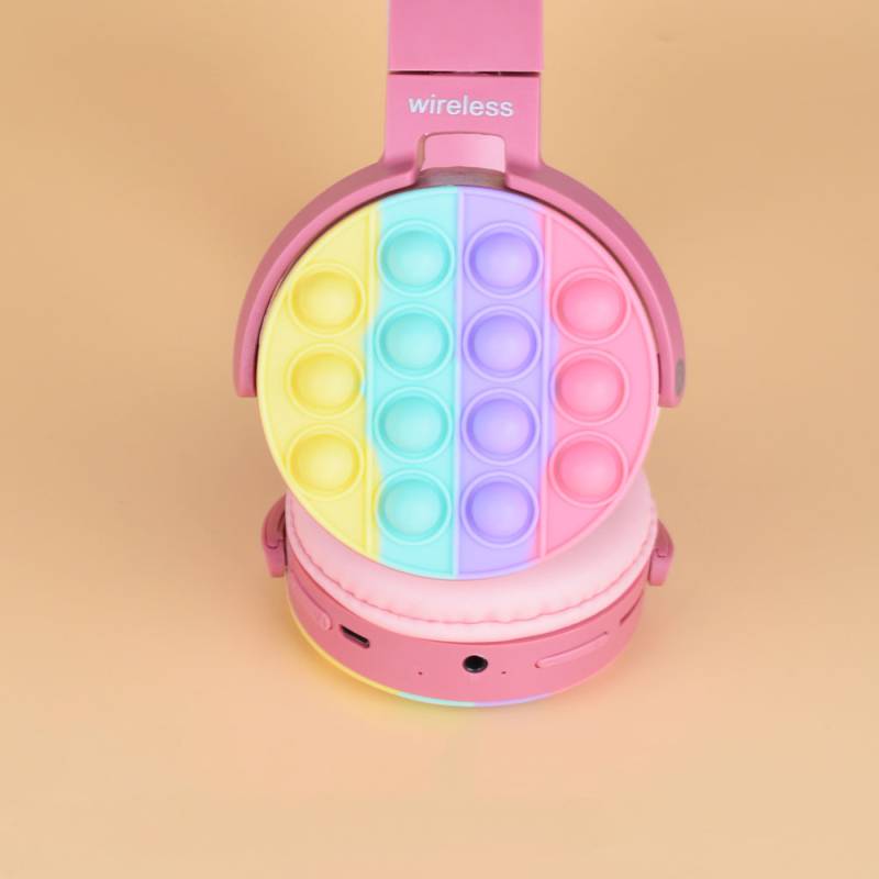 Zore CXT-950 RGB Led Lighted Cat Ear Band Design Adjustable Foldable Over-Ear Bluetooth Headset - 6