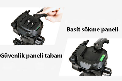 Zore DC-320 Tripod - 6