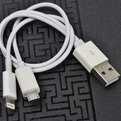 Zore Double Lightning-Micro Short Usb Cable - 3